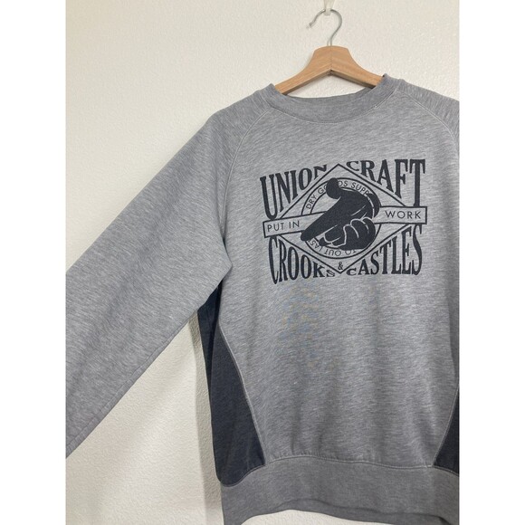 Crooks & Castles Sweatshirt Mens Large Union Craft Crewneck Pullover Graphic - Picture 4 of 14